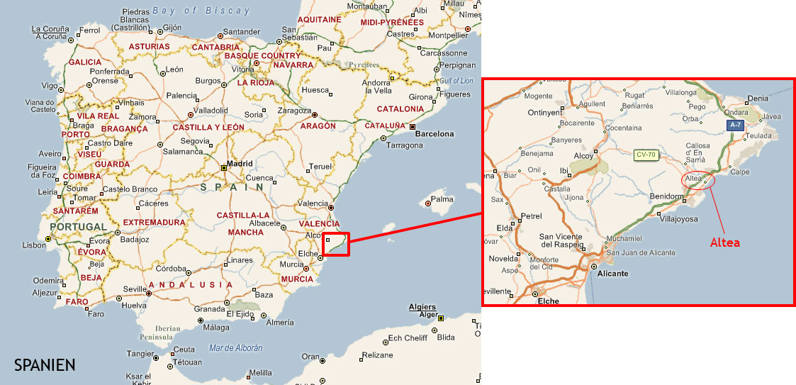 Södra Spanien Karta - Resa i Andalusien, Spanien 2021 | Rundresor med
